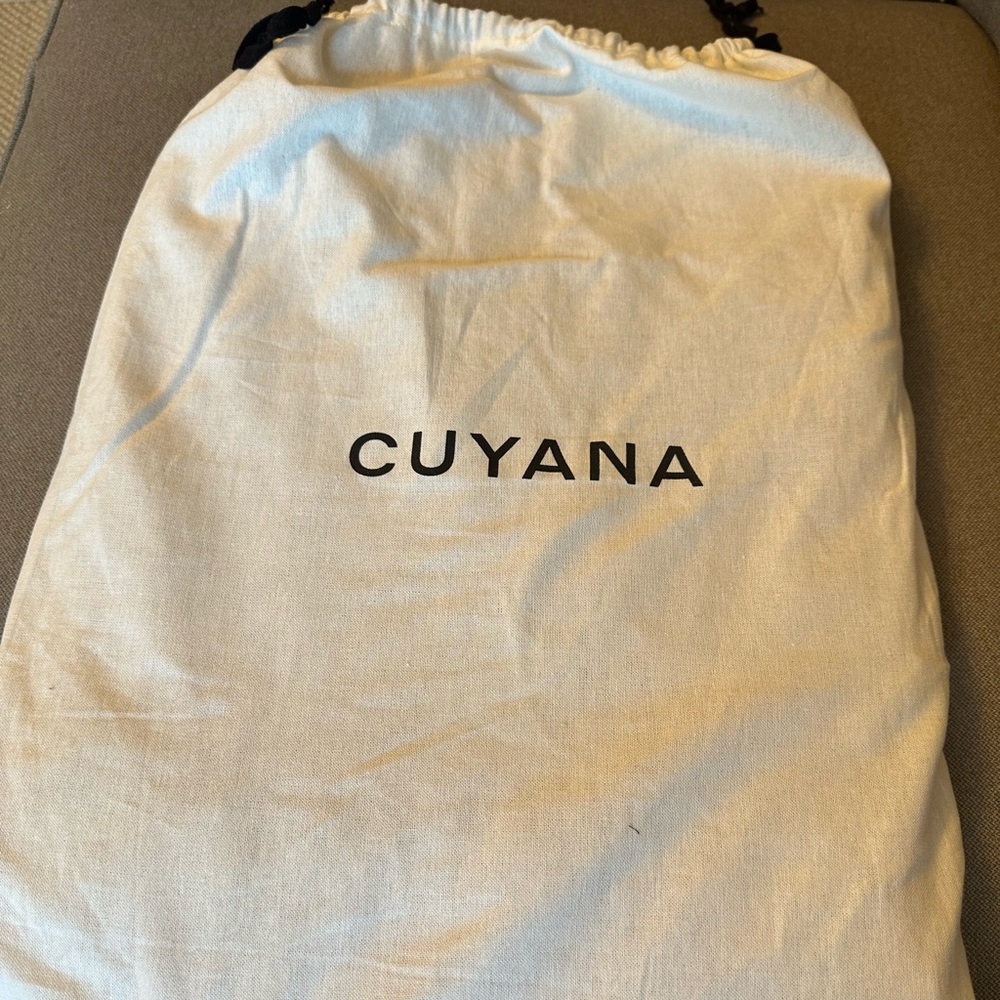 NWT Cuyana black leather tote bag